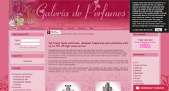 Desktop Screenshot of galeriadeperfumes.com