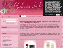 Tablet Screenshot of galeriadeperfumes.com